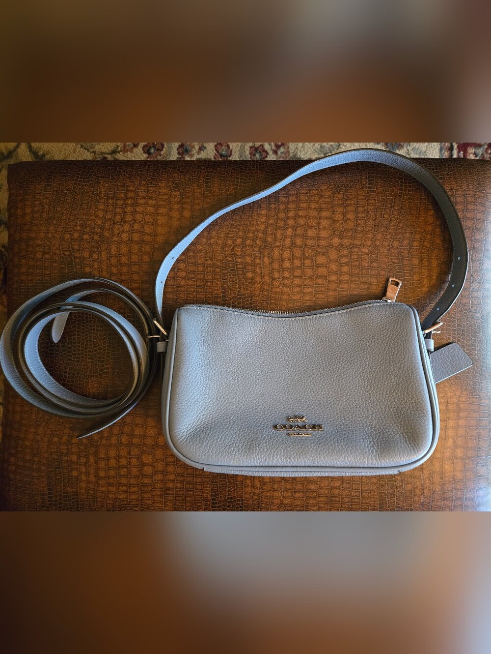 ❤️Coach Kailey Crossbody Shoulder Handbag, Lt Blue Euc👜